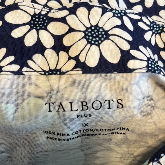 Talbots Plus 100% Pima cotton top - Picture 6 of 6